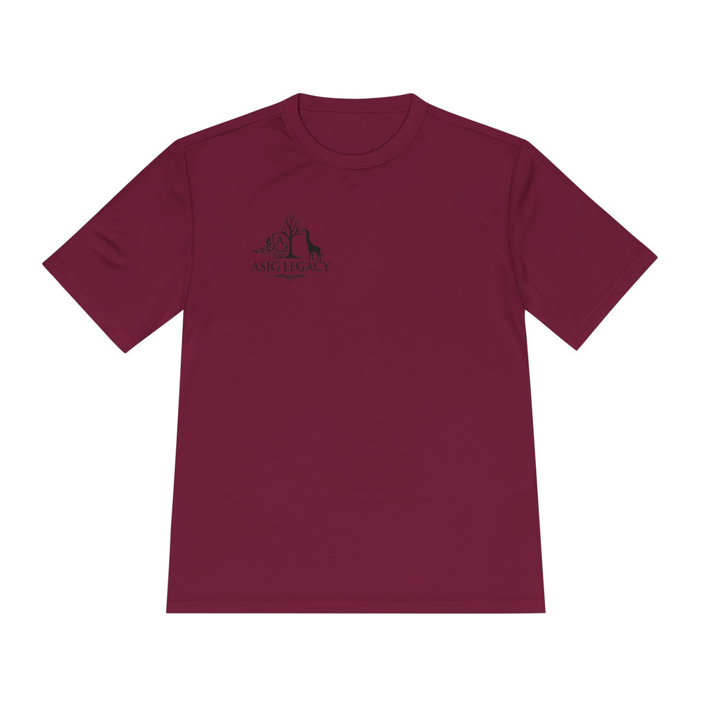 ASIG Legacy Moisture-Wicking Tee — Small Chest Logo Performance Shirt