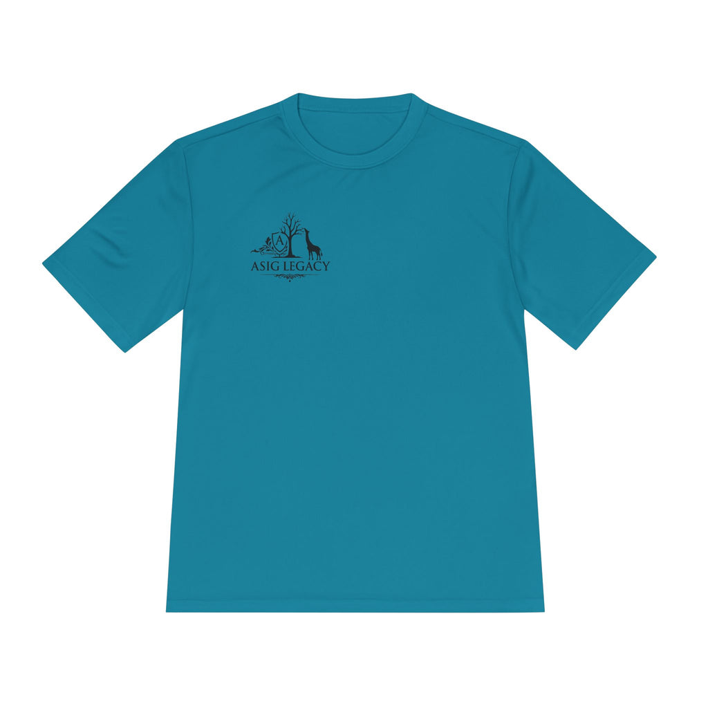 ASIG Legacy Moisture-Wicking Tee — Small Chest Logo Performance Shirt