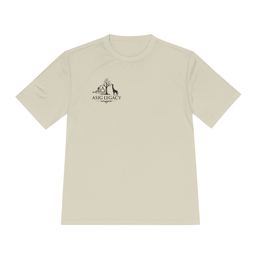 ASIG Legacy Moisture-Wicking Tee — Small Chest Logo Performance Shirt