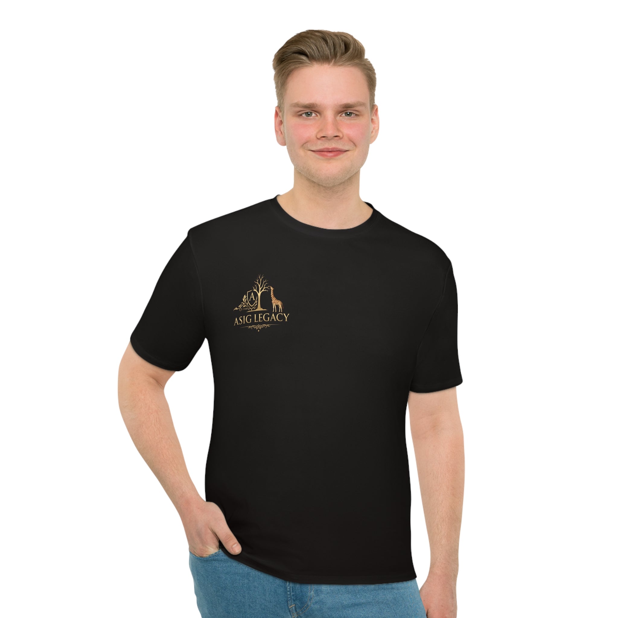 Asig Legacy Logo T-Shirt — Men's Black Graphic Tee
