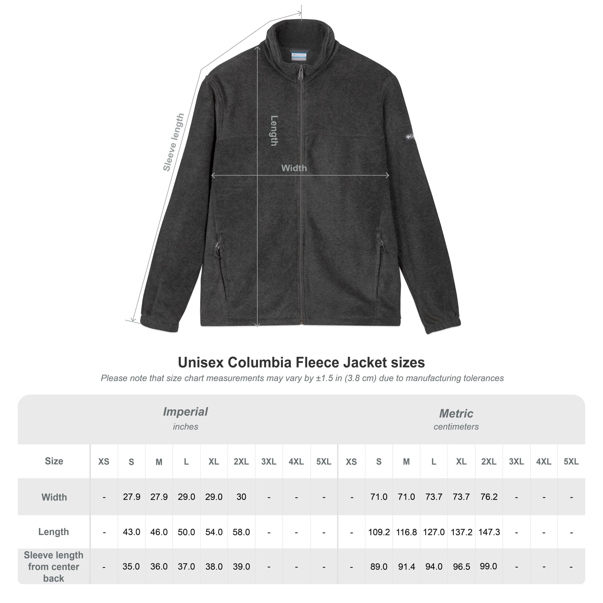 Embroidered Gold Mountain Fleece Jacket  Asig legacy