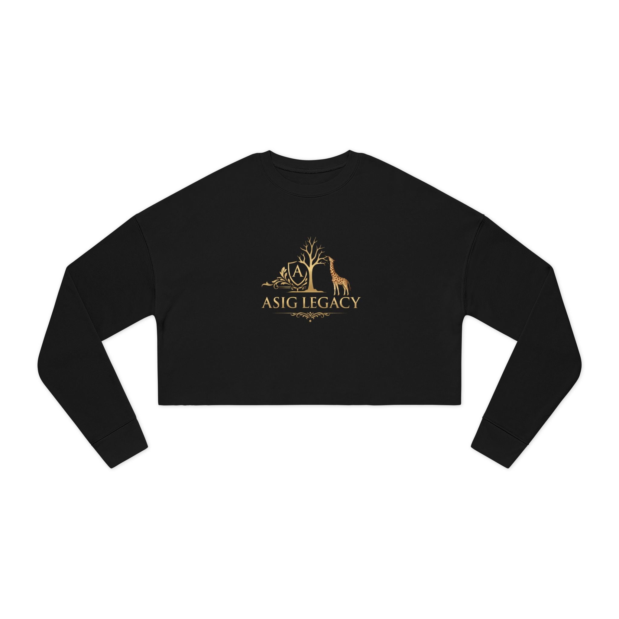 Cropped Sweatshirt — ASIG Legacy Gold Safari Logo