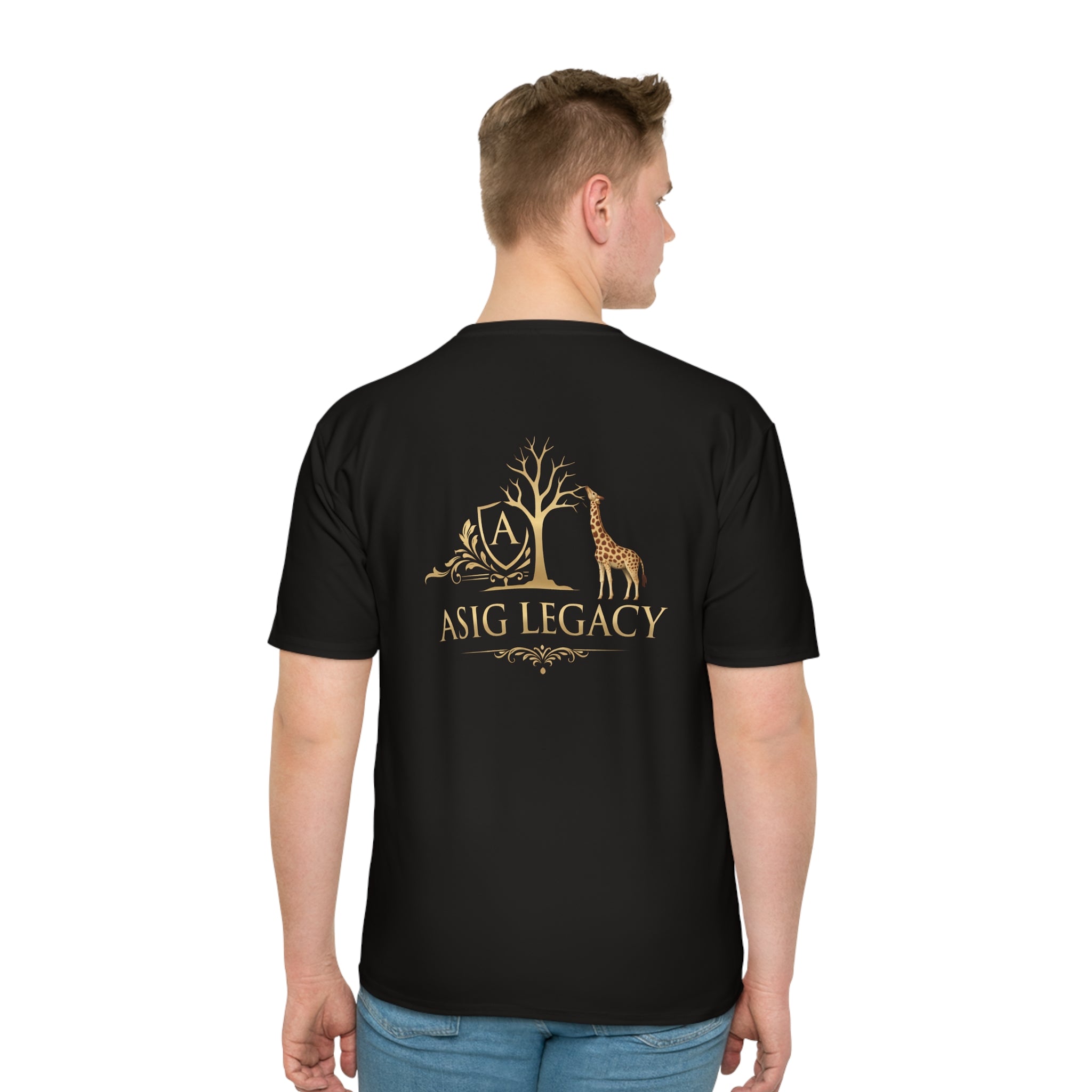 Asig Legacy Logo T-Shirt — Men's Black Graphic Tee