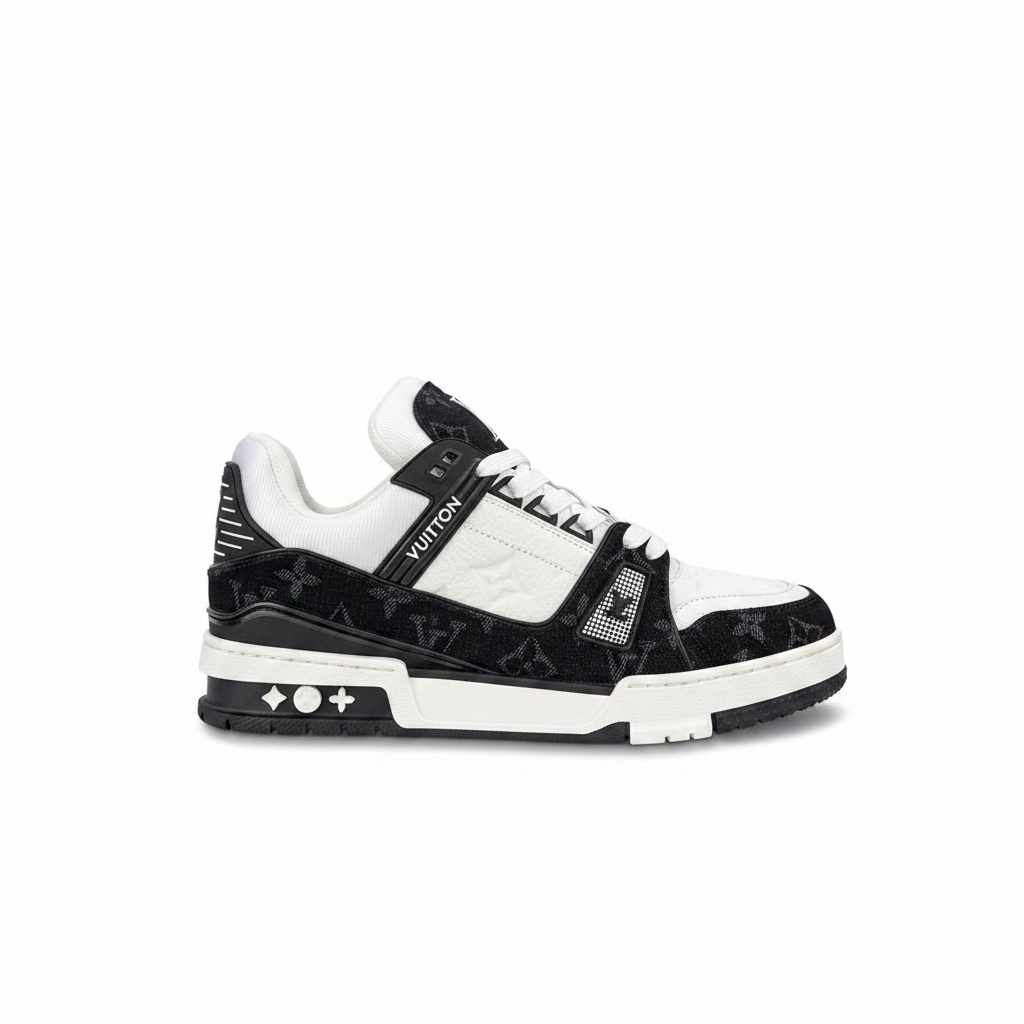 LV Trainer blanco negro lado limpio