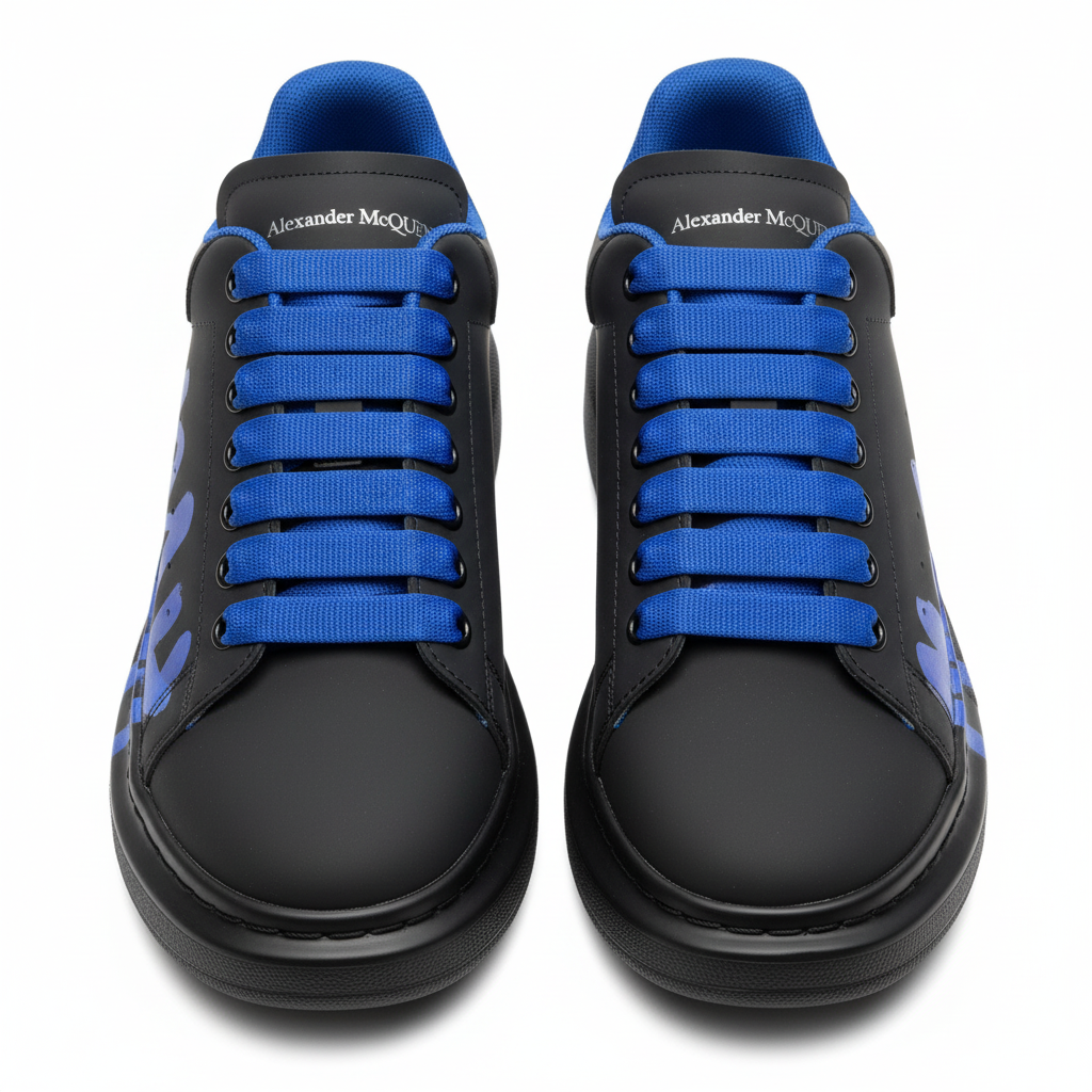 Alexander McQueen azul - vista frontal