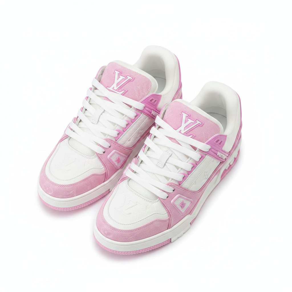 LV Trainer rosa par vista diagonal