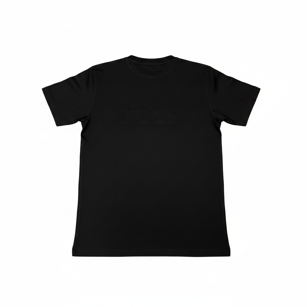 Boss playera negra vista trasera