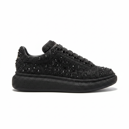 Alexander McQueen Crystal Sneaker - Vista lateral