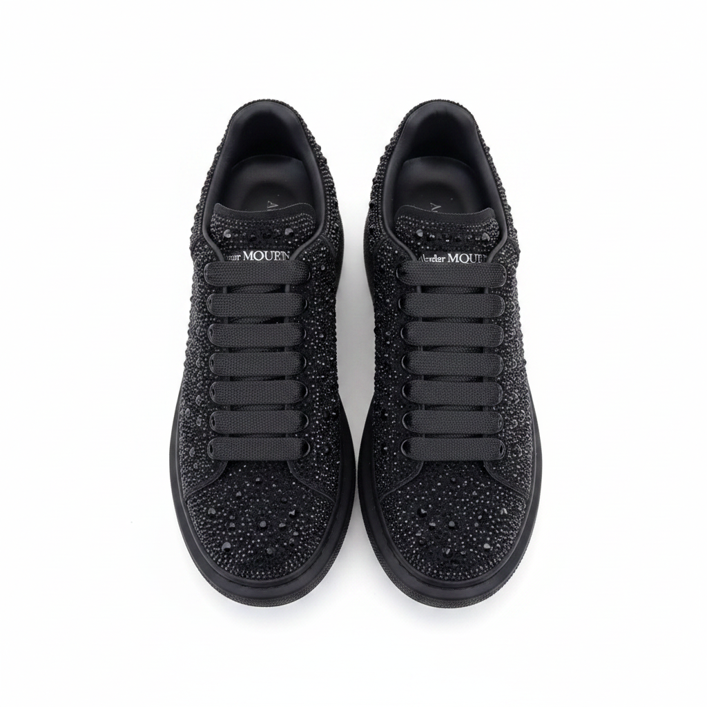 Alexander McQueen Crystal Sneaker - Vista superior par